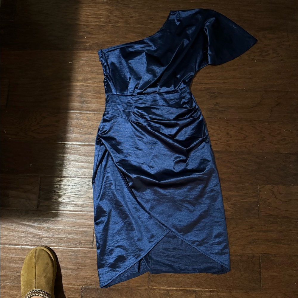 Navy blue midi dresss